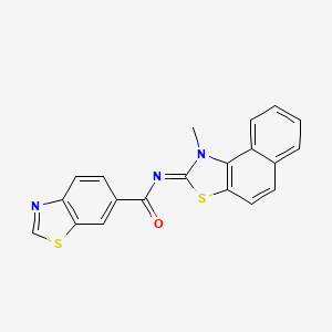 (Z)-N-(1-methylnaphtho[1,2-d]thiazol-2(1H)-ylidene)benzo[d]thiazole-6-carboxamide
