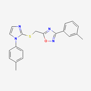 2-bromo-N-[3-([1,2,4]triazolo[4,3-a]quinoxalin-4-yloxy)phenyl]benzamide
