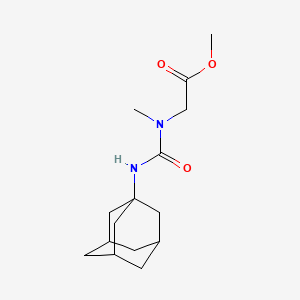 molecular formula C15H24N2O3 B2942831 METHYL 2-{[(ADAMANTAN-1-YL)CARBAMOYL](METHYL)AMINO}ACETATE CAS No. 831192-90-6