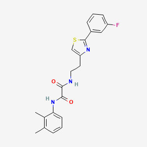 molecular formula C21H20FN3O2S B2942893 N'-(2,3-dimethylphenyl)-N-{2-[2-(3-fluorophenyl)-1,3-thiazol-4-yl]ethyl}ethanediamide CAS No. 895784-37-9