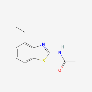 molecular formula C11H12N2OS B2942895 N-(4-ethyl-1,3-benzothiazol-2-yl)acetamide CAS No. 892852-92-5