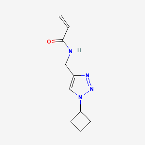 molecular formula C10H14N4O B2942907 N-[(1-cyclobutyl-1H-1,2,3-triazol-4-yl)methyl]prop-2-enamide CAS No. 2194024-55-8