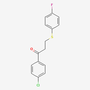 1-(4-Chlorophenyl)-3-[(4-fluorophenyl)sulfanyl]-1-propanone