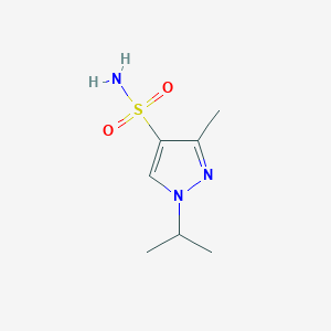 molecular formula C7H13N3O2S B2942965 3-methyl-1-(propan-2-yl)-1H-pyrazole-4-sulfonamide CAS No. 1481935-66-3