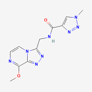 N-((8-methoxy-[1,2,4]triazolo[4,3-a]pyrazin-3-yl)methyl)-1-methyl-1H-1,2,3-triazole-4-carboxamide