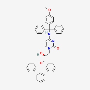 2(1H)-Pyrimidinone, 1-[(2S)-2-hydroxy-3-(triphenylmethoxy)propyl]-4-[[(4-methoxyphenyl)diphenylmethyl]amino]-