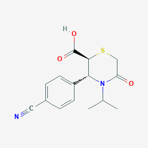 (2S,3R)-3-(4-Cyanophenyl)-4-isopropyl-5-oxothiomorpholine-2-carboxylic acid