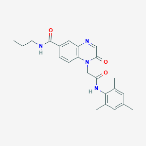 1-(2-(mesitylamino)-2-oxoethyl)-2-oxo-N-propyl-1,2-dihydroquinoxaline-6-carboxamide