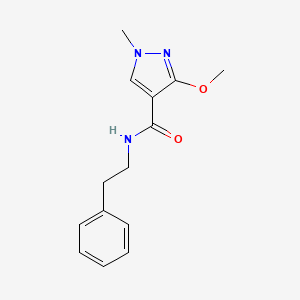 3-methoxy-1-methyl-N-phenethyl-1H-pyrazole-4-carboxamide