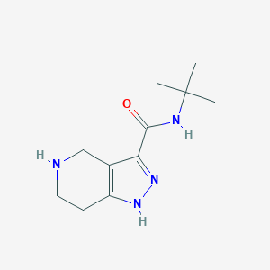 molecular formula C11H18N4O B2942980 N-tert-butyl-1H,4H,5H,6H,7H-pyrazolo[4,3-c]pyridine-3-carboxamide CAS No. 1220176-46-4