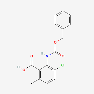 3-Chloro-6-methyl-2-(phenylmethoxycarbonylamino)benzoic acid