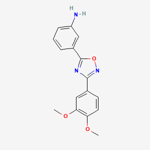 3-[3-(3,4-Dimethoxyphenyl)-1,2,4-oxadiazol-5-yl]aniline