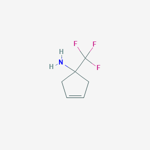 1-(Trifluoromethyl)cyclopent-3-en-1-amine