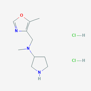 B2943003 N-methyl-N-[(5-methyl-1,3-oxazol-4-yl)methyl]pyrrolidin-3-amine dihydrochloride CAS No. 2219371-30-7