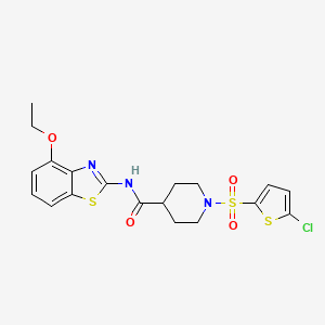 1-((5-chlorothiophen-2-yl)sulfonyl)-N-(4-ethoxybenzo[d]thiazol-2-yl)piperidine-4-carboxamide