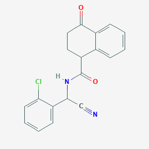 N-[(2-Chlorophenyl)-cyanomethyl]-4-oxo-2,3-dihydro-1H-naphthalene-1-carboxamide