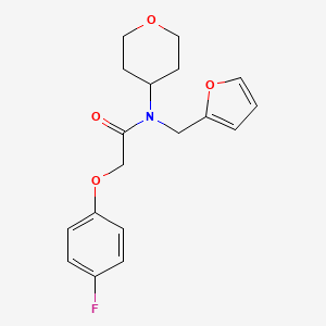 2-(4-fluorophenoxy)-N-(furan-2-ylmethyl)-N-(tetrahydro-2H-pyran-4-yl)acetamide