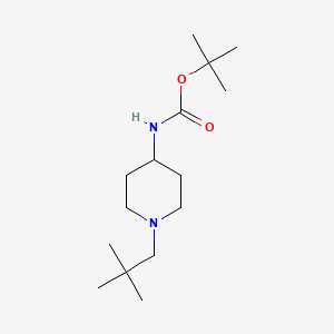molecular formula C15H30N2O2 B2943021 tert-Butyl 1-neopentylpiperidin-4-ylcarbamate CAS No. 1286273-35-5