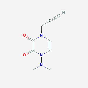 1-(Dimethylamino)-4-prop-2-ynylpyrazine-2,3-dione