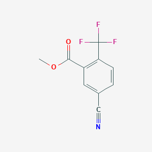 molecular formula C10H6F3NO2 B2943039 Methyl 5-cyano-2-(trifluoromethyl)benzoate CAS No. 1415089-89-2
