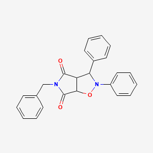 5-benzyl-2,3-diphenyldihydro-2H-pyrrolo[3,4-d]isoxazole-4,6(5H,6aH)-dione