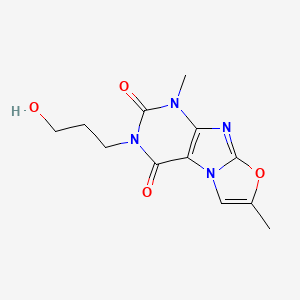 3-(3-hydroxypropyl)-1,7-dimethyloxazolo[2,3-f]purine-2,4(1H,3H)-dione