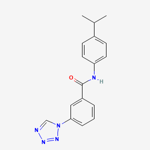 molecular formula C17H17N5O B2943058 N-[4-(propan-2-yl)phenyl]-3-(1H-tetrazol-1-yl)benzamide CAS No. 915910-44-0