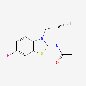 (Z)-N-(6-fluoro-3-(prop-2-yn-1-yl)benzo[d]thiazol-2(3H)-ylidene)acetamide