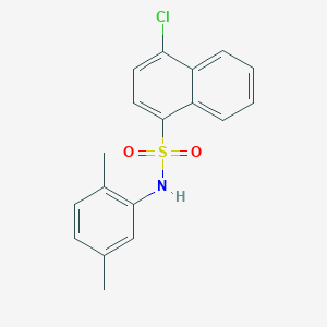 molecular formula C18H16ClNO2S B2943076 4-chloro-N-(2,5-dimethylphenyl)naphthalene-1-sulfonamide CAS No. 2361700-33-4