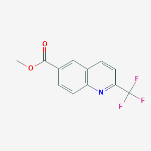 molecular formula C12H8F3NO2 B2943136 Methyl 2-(trifluoromethyl)quinoline-6-carboxylate CAS No. 1154743-11-9