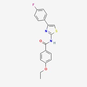molecular formula C18H15FN2O2S B2943140 4-乙氧基-N-[4-(4-氟苯基)-1,3-噻唑-2-基]苯甲酰胺 CAS No. 325977-86-4