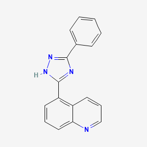 5-(5-phenyl-1H-1,2,4-triazol-3-yl)quinoline