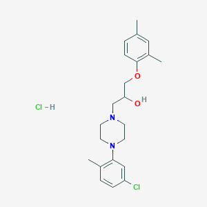 1-(4-(5-Chloro-2-methylphenyl)piperazin-1-yl)-3-(2,4-dimethylphenoxy)propan-2-ol hydrochloride