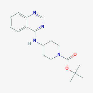 molecular formula C18H24N4O2 B2943158 tert-Butyl 4-(quinazolin-4-ylamino)piperidine-1-carboxylate CAS No. 1099027-20-9
