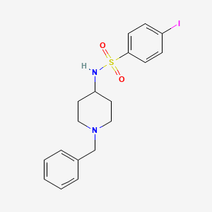 molecular formula C18H21IN2O2S B2943163 N-(1-benzyl-4-piperidinyl)-4-iodobenzenesulfonamide CAS No. 866038-41-7
