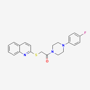 1-(4-(4-Fluorophenyl)piperazin-1-yl)-2-(quinolin-2-ylthio)ethanone