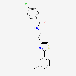 4-chloro-N-(2-(2-(m-tolyl)thiazol-4-yl)ethyl)benzamide