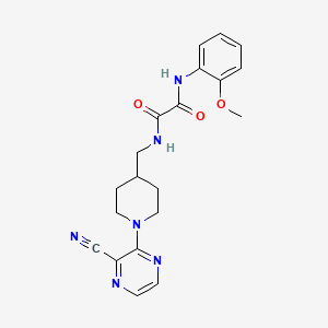 N1-((1-(3-cyanopyrazin-2-yl)piperidin-4-yl)methyl)-N2-(2-methoxyphenyl)oxalamide