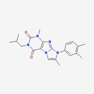 8-(3,4-dimethylphenyl)-3-isobutyl-1,7-dimethyl-1H-imidazo[2,1-f]purine-2,4(3H,8H)-dione