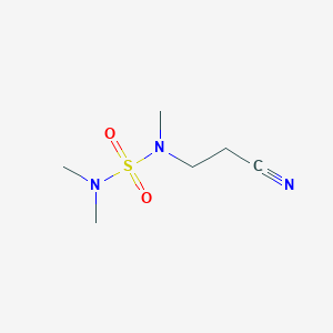 [(2-Cyanoethyl)(methyl)sulfamoyl]dimethylamine