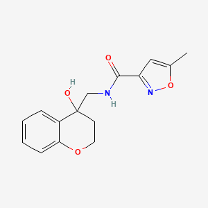 N-((4-hydroxychroman-4-yl)methyl)-5-methylisoxazole-3-carboxamide