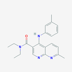 N,N-diethyl-7-methyl-4-[(3-methylphenyl)amino]-1,8-naphthyridine-3-carboxamide