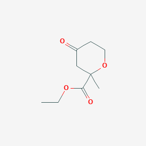 molecular formula C9H14O4 B2943197 Ethyl 2-methyl-4-oxooxane-2-carboxylate CAS No. 141033-94-5