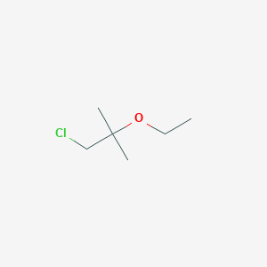 molecular formula C6H13ClO B2943246 1-Chloro-2-ethoxy-2-methylpropane CAS No. 854259-03-3