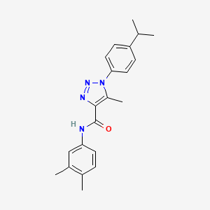 molecular formula C21H24N4O B2943276 N-(3,4-dimethylphenyl)-5-methyl-1-[4-(propan-2-yl)phenyl]-1H-1,2,3-triazole-4-carboxamide CAS No. 902884-49-5