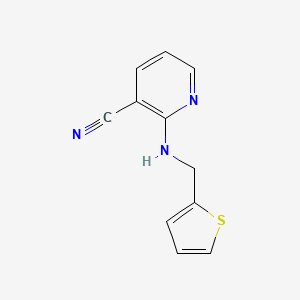 B2943285 2-[(Thien-2-ylmethyl)amino]nicotinonitrile CAS No. 945298-30-6
