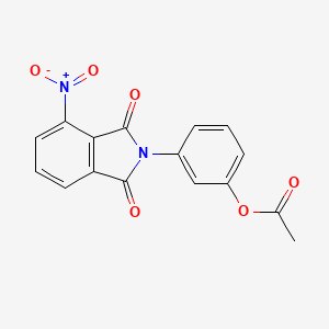 3-(4-Nitro-1,3-dioxoisoindolin-2-yl)phenyl acetate