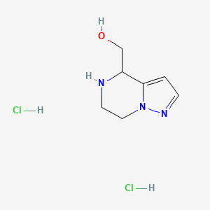 4,5,6,7-Tetrahydropyrazolo[1,5-a]pyrazin-4-ylmethanol;dihydrochloride