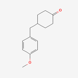 molecular formula C14H18O2 B2943416 4-(4-Methoxy-benzyl)-cyclohexanone CAS No. 67807-29-8