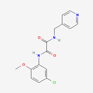 molecular formula C15H14ClN3O3 B2943422 N-(5-chloro-2-methoxyphenyl)-N'-(pyridin-4-ylmethyl)ethanediamide CAS No. 332147-39-4